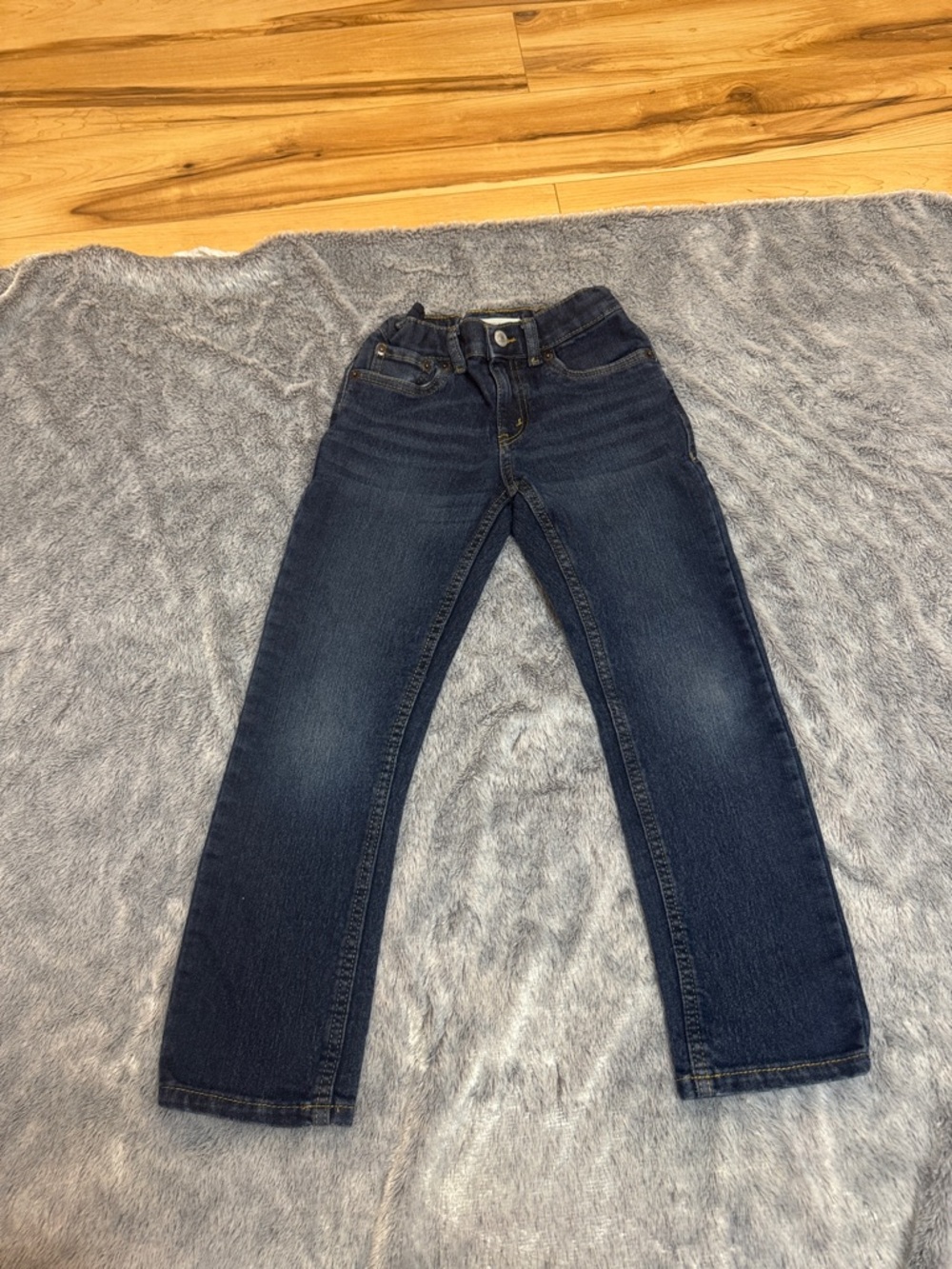 Levi's Boys Dark Blue Straight Jeans size 7 and Gymboree jeans size 8